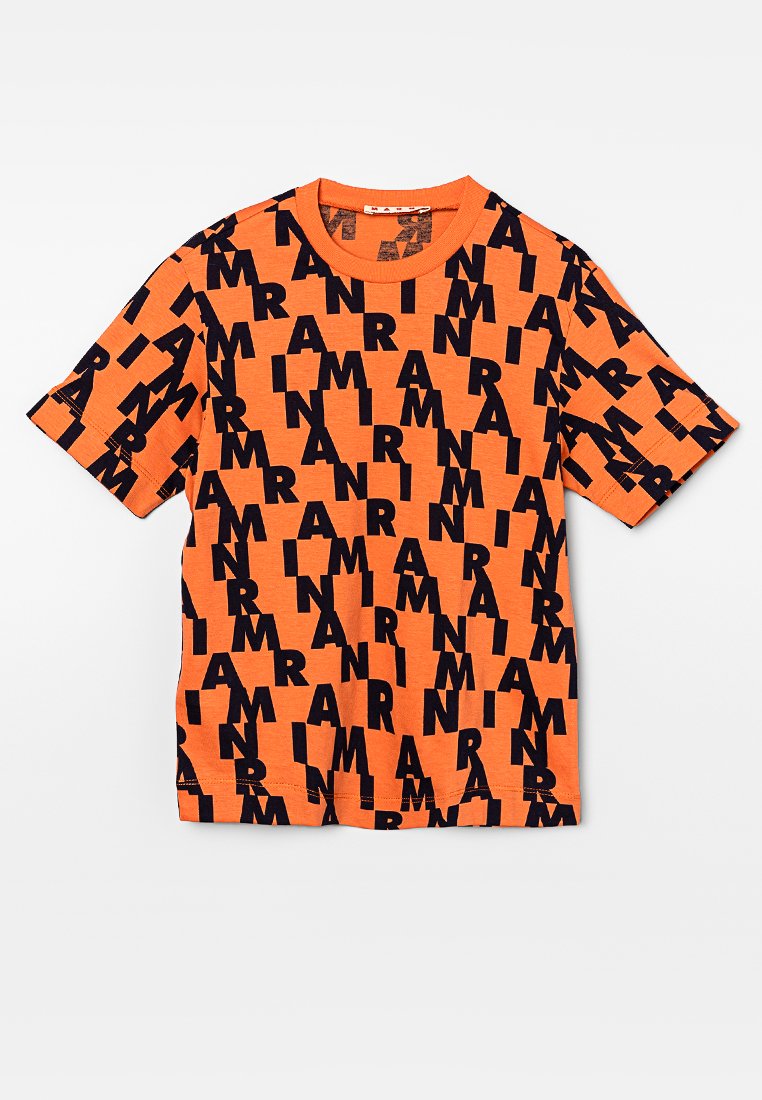 Marni T-shirt print oranje Marni T-shirt print oranje