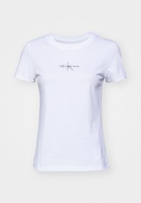GRADIENT MONOLOGO SLIM TEE - T-shirt basic - brilliant white