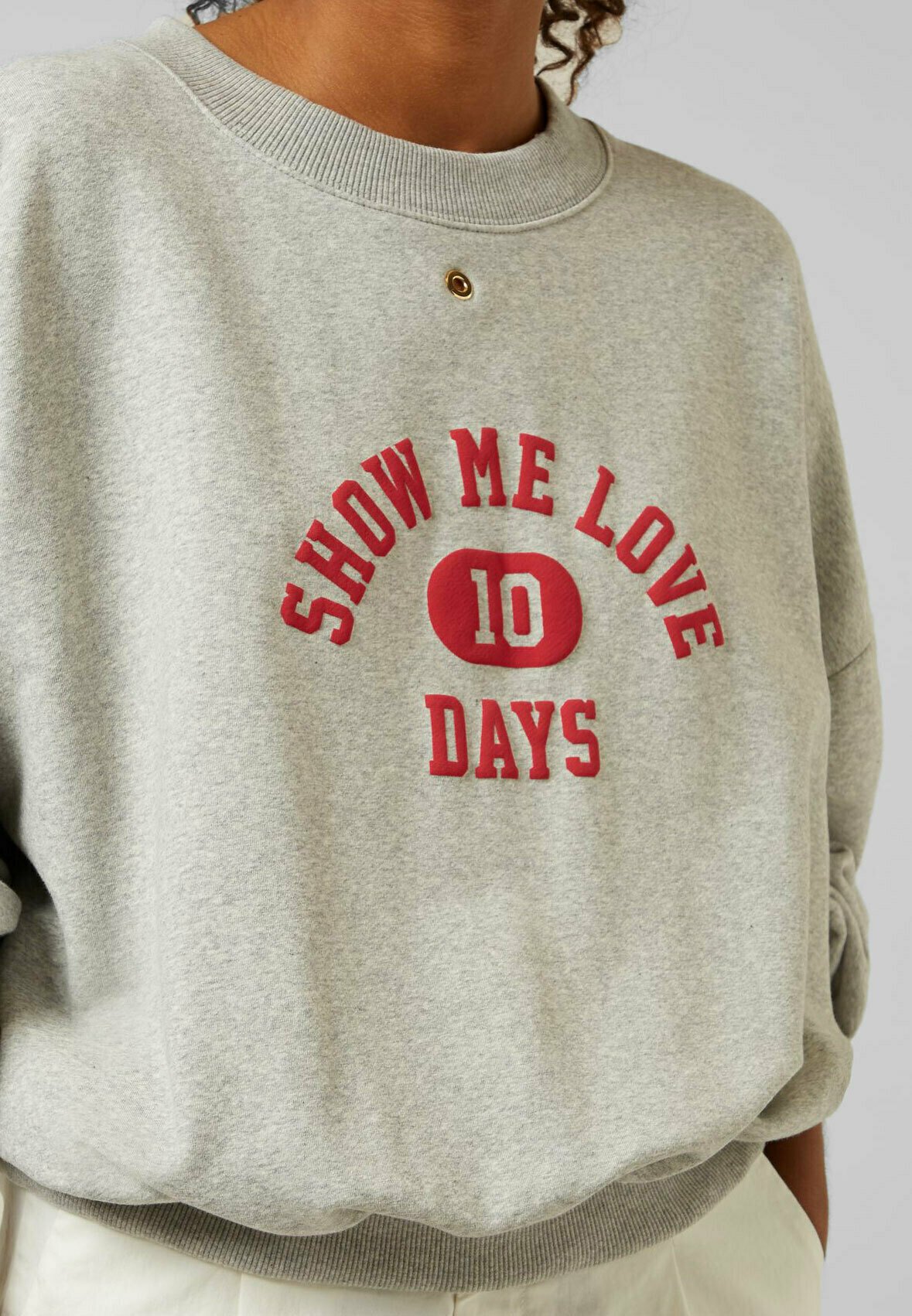 10DAYS Sweater - light grey melee/lichtgrijs - Zalando.nl