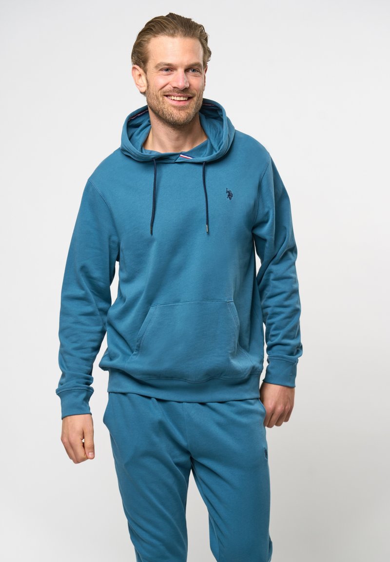 U.S. Polo Assn. BRAYDEN - Majica s kapuljačom - indian teal