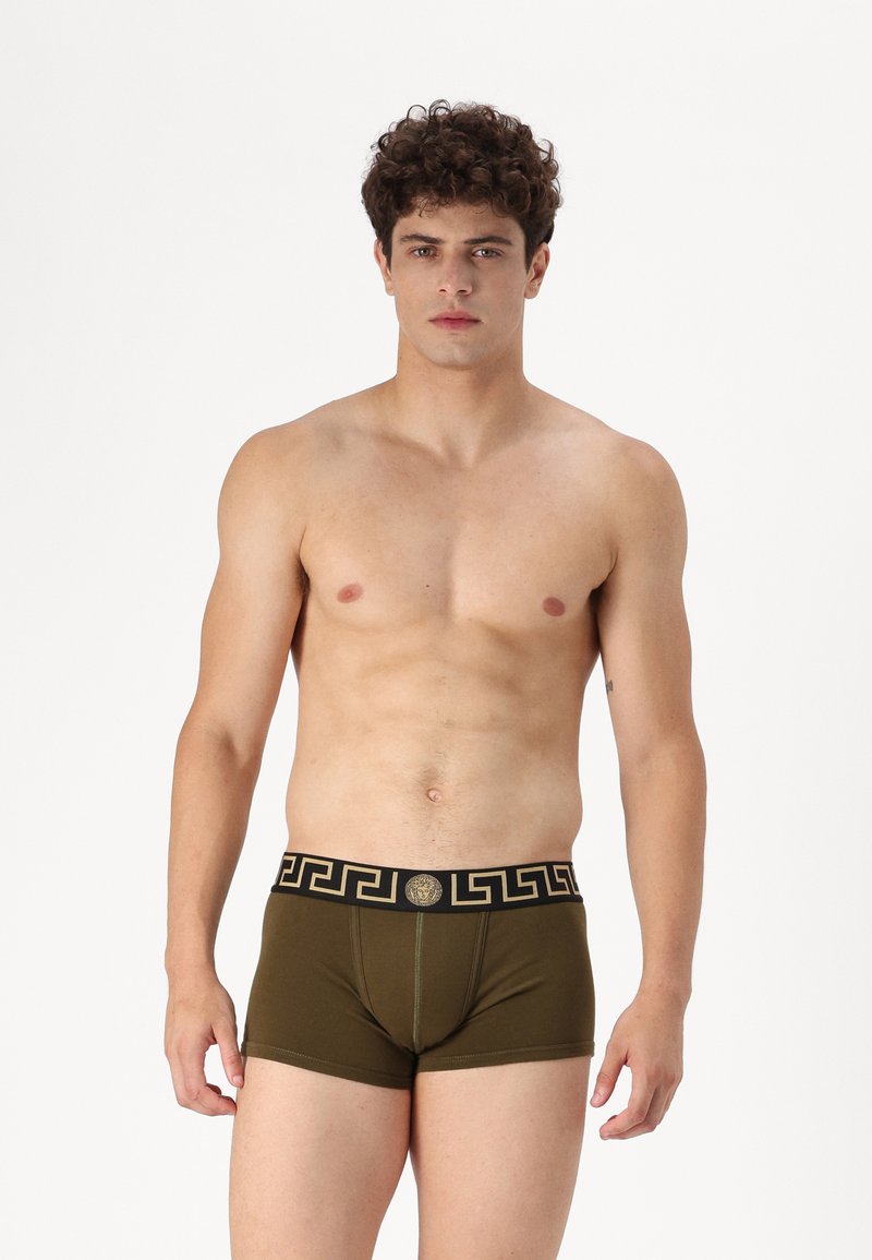 Versace UNDERPANTS LOW RISE TRUNK TOPEKA NEW LOGO - Boxer alsónadrág - dark green