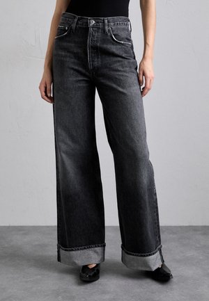 Agolde DAME  - Wide Leg - black denim
