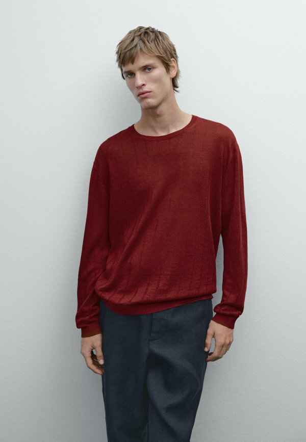 CREWNECK - Jumper - bordeaux