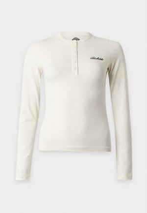 Dickies, HENLEY TEE - Блуза с дълги ръкави - ecru