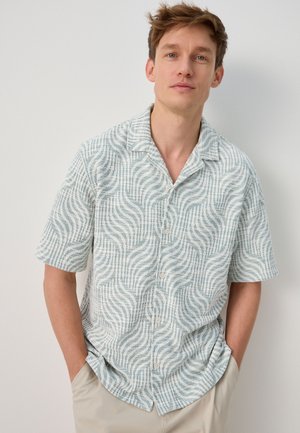 Next REGULAR FIT - GEO PRINT SHORT SLEEVE  - Ing - green