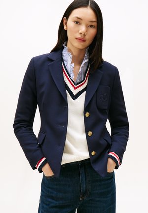 Tommy Hilfiger PUNTO TONAL CREST SLIM  - Blazer - dark night navy