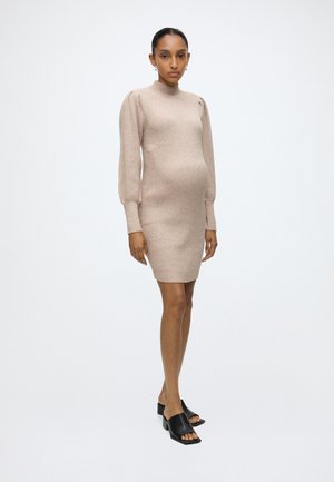 ONLY MATERNITY OLMKATIA DRESS - Φόρεμα-πουλόβερ - mocha meringue