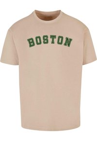 Merchcode BOSTON HEAVY - T-shirts med print - wet sand