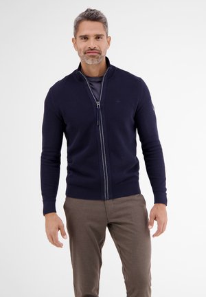 SPORTIVE IN STRUKTUROPTIK - Cardigan - navy