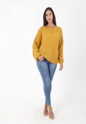 Strickpullover - dunkelbeige