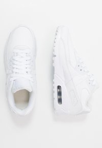 Nike Sportswear AIR MAX 90 UNISEX - Sneakers - white/metallic silver