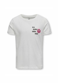 ONLY GIRLS KOGLANA  - Camiseta estampada - cloud dancer