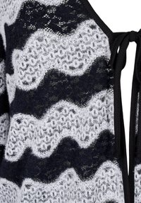 Zizzi Kardigan - black stripe