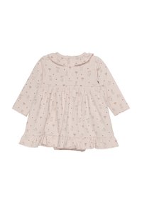 Robe rose patineuse avec broderie et perles