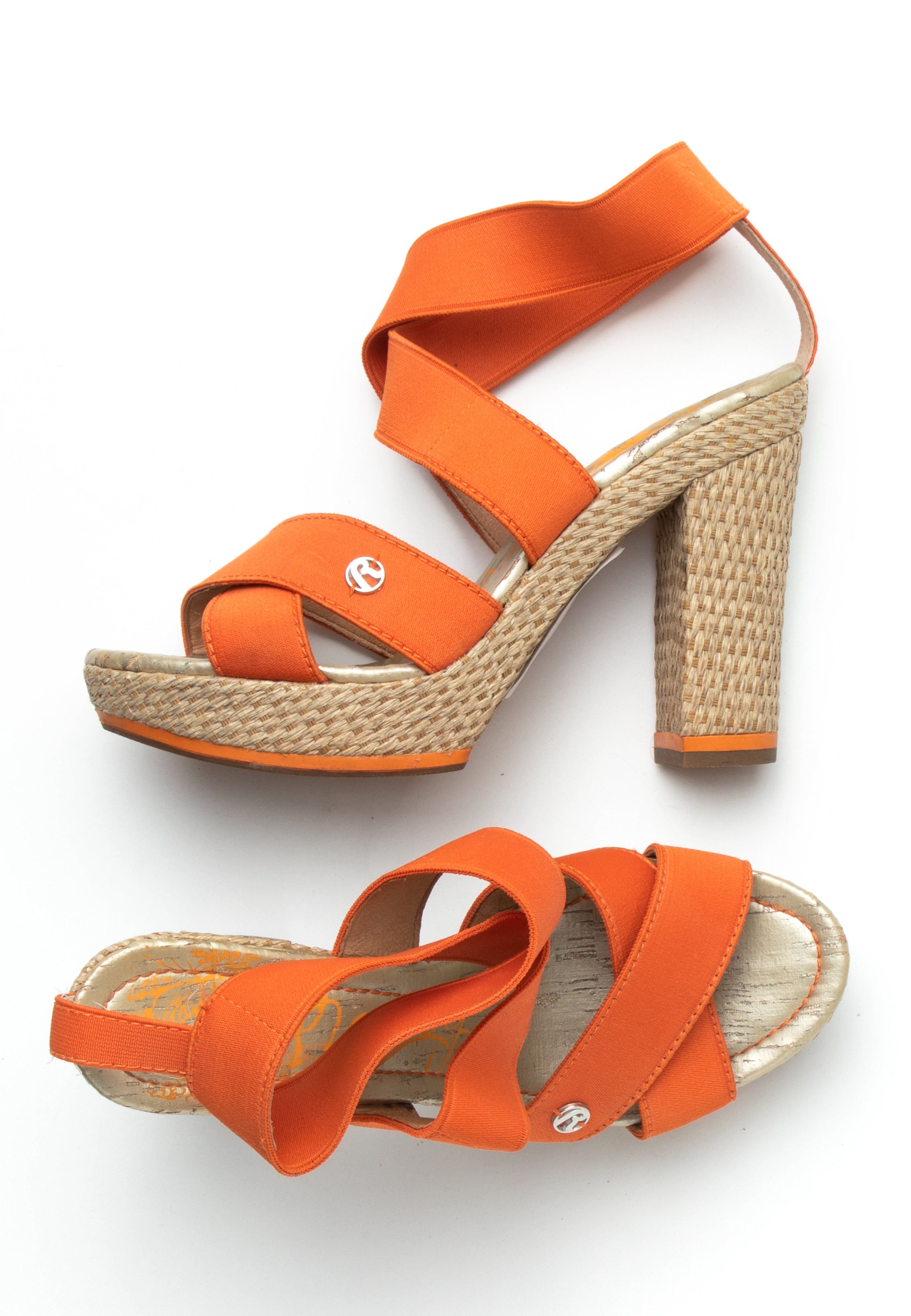 Replay Sandalen met hoge hak - orange/oranje - (Pre-owned) - Zalando.be