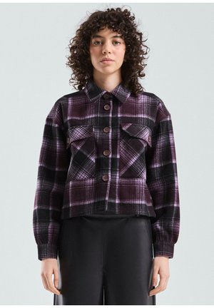 Lichte jas - aubergine