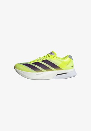 adidas Performance, ADIZERO BOSTON 13 M - Road running shoes - solar yellow aurora plum powder plum