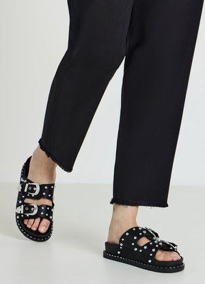 Calliope DOPPIA FIBBIA BORCHIE - Mules - ultrablack