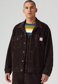 Levi's® Workwear SUNRISE TRUCKER - Spijkerjas - black coffee