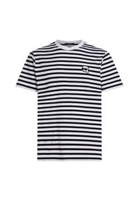 IKON STRIPED - Print T-shirt - black white