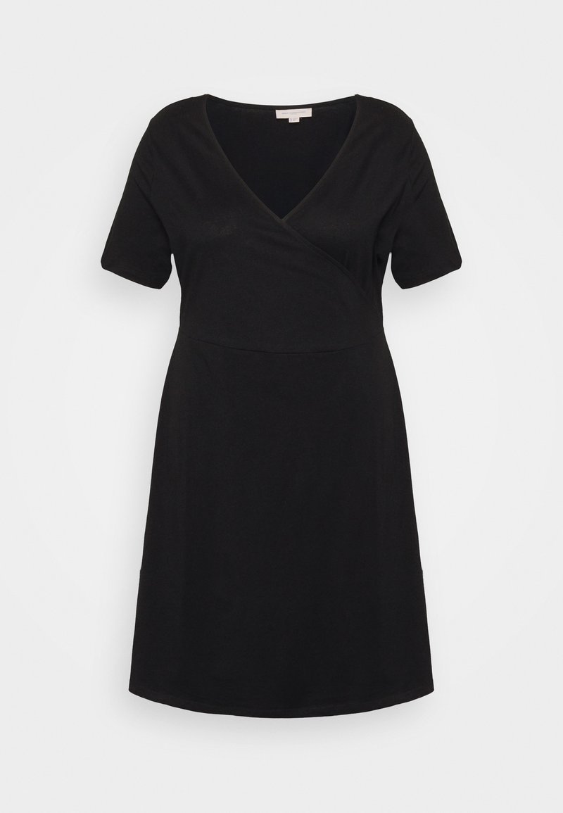 ONLY Carmakoma CARAPRIL WRAP DRESS Day dress black Zalando.ie