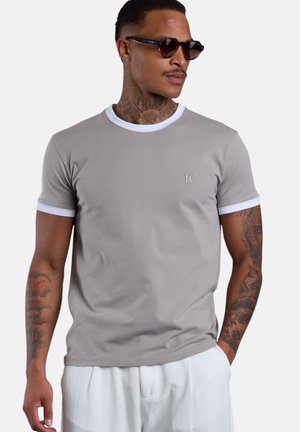 ESTEEM, CONTRAST - T-Shirt basic - mineralgrey