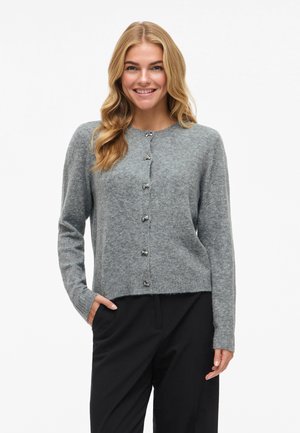 VILA VIBRIANA - Neuletakki - medium grey