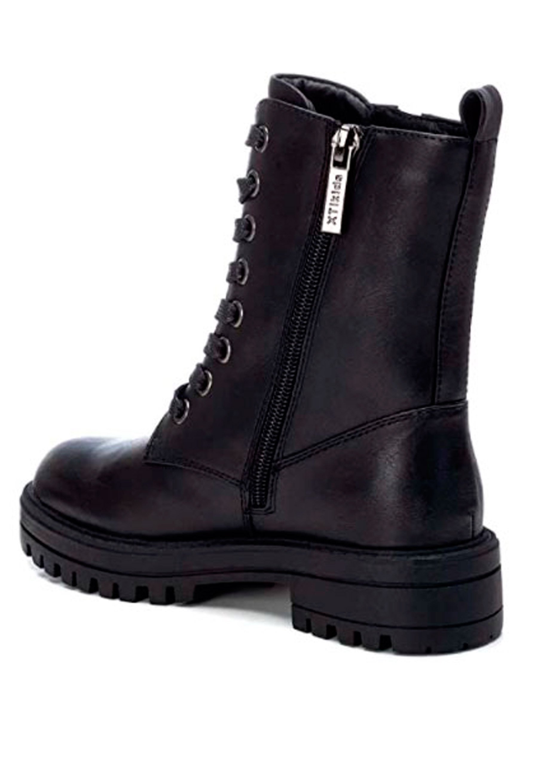 XTI Botas con cordones - black/negro - Zalando.es
