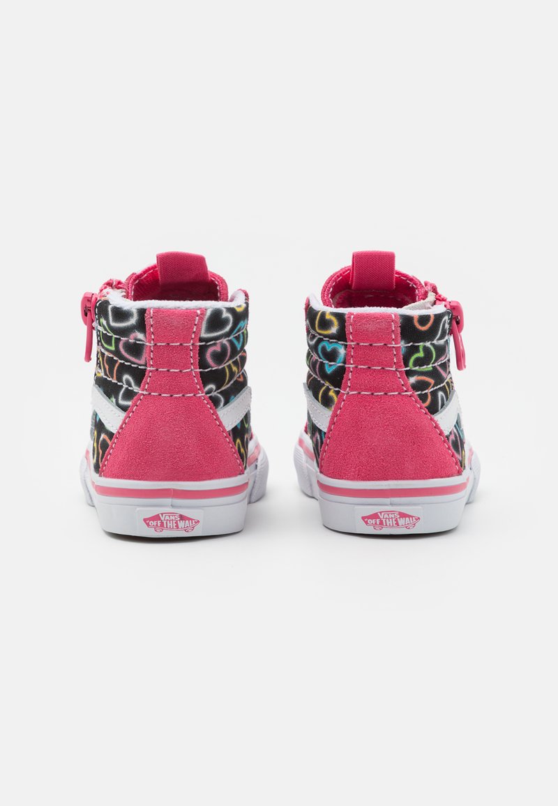 Vans Slip Vans Rainbow Heart Shoes Vans Sk8 Hi Reissue Side