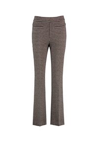 Gerry Weber FABRIC PANTS - Pantalon Classique - Offwhite Schwarz Gemustert/écru