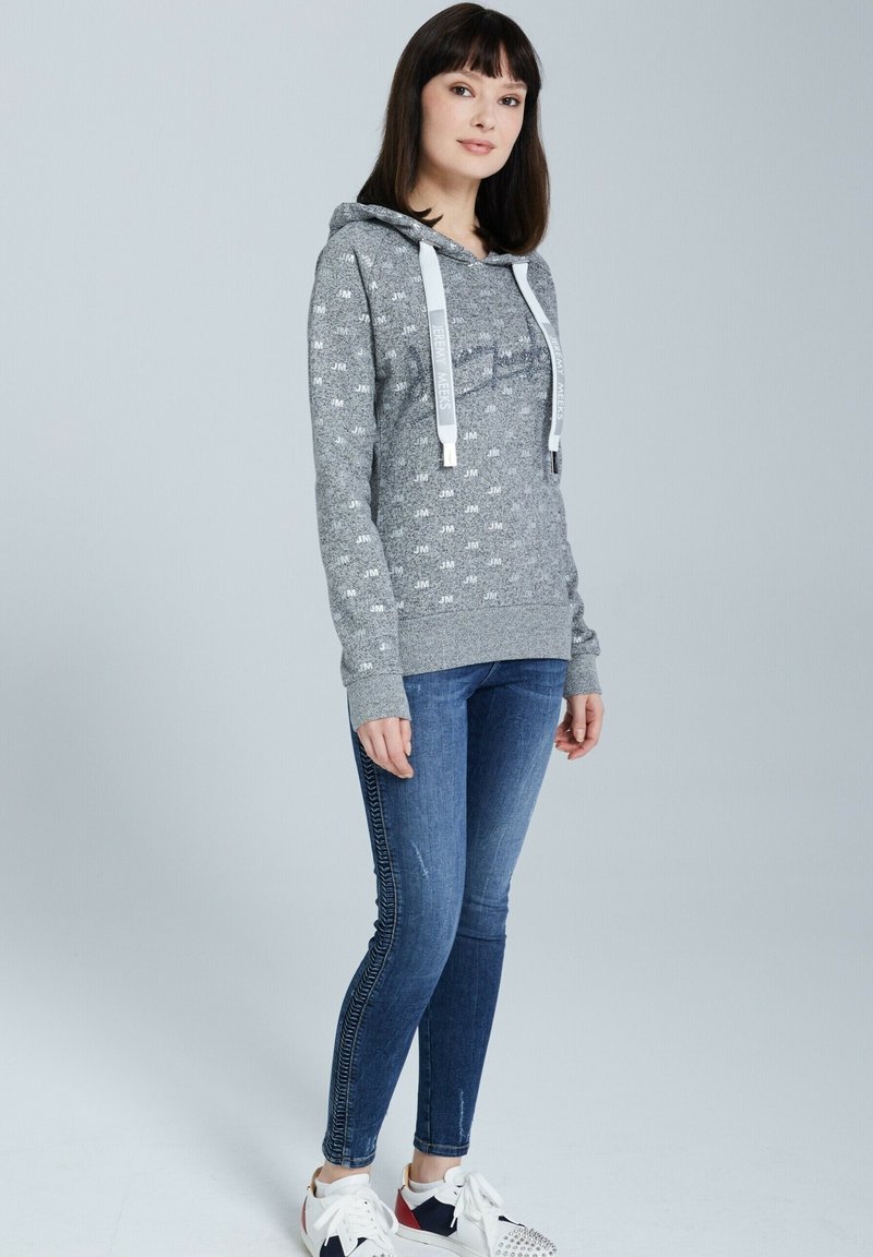 Damen Sweatshirts | Jeremy Meeks Kapuzenpullover grau - YW47290 Damen Sweatshirts | Jeremy Meeks Kapuzenpullover grau - YW47290