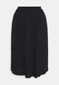 CARTRIB LIFE LONG SKIRT SOLID - A-linjainen hame - black