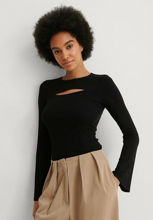 NA-KD, Top s dlhým rukávom - black