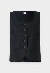 SCOOP NECK VEST - Liivi - black
