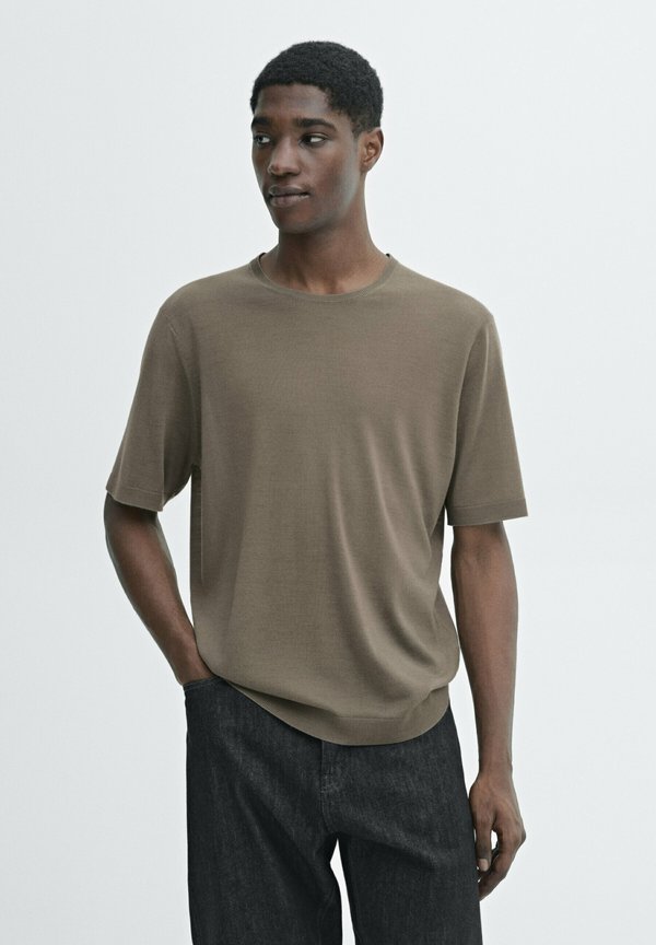 Basic T-shirt - khaki