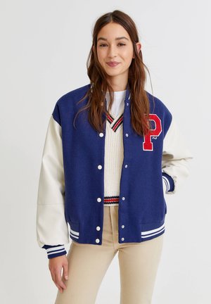 COLLEGE FARBLICH ABGESETZTEN ÄRMELN - Bomber Jacket - dark blue