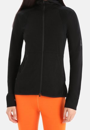 Sudadera con cremallera - black