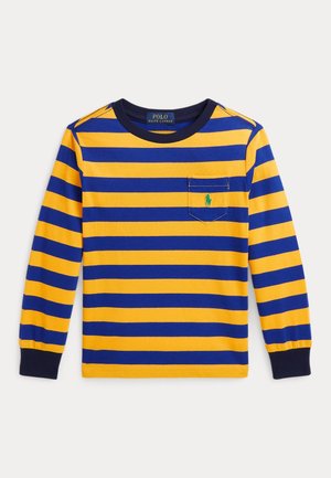 STRIPED COTTON LONG-SLEEVE POCKET TEE - Bluzka z długim rękawem