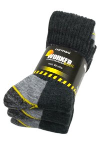 Normani WORK WOOL THERMAL 6 PACK - Socken - schwarz/grau/gelb