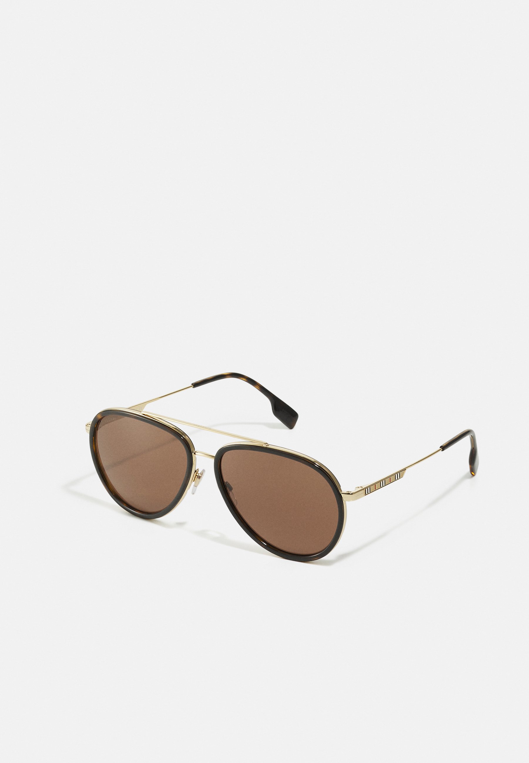 Burberry Gold Frame Sunglasses with Brown Tint Burberry BE4473U XL (52 - 19) with Brown lenses and Yellow  main image 2
