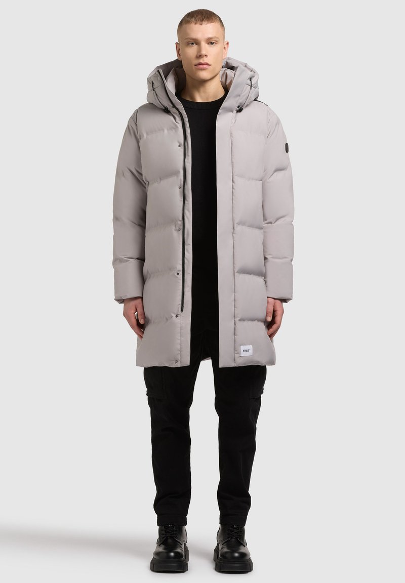 khujo STANK3 Wintermantel blizzard grey/hellgrau Zalando