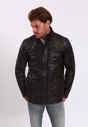 Leather jacket - brown