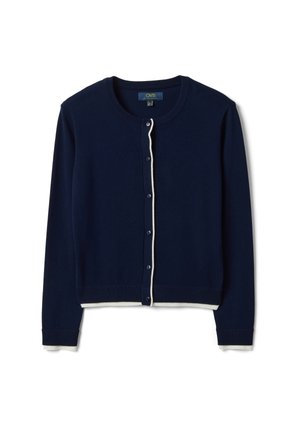 OVS, CARDIGAN IN PLAIN KNIT - Strickjacke - navy blue
