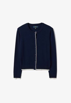 OVS, CARDIGAN IN PLAIN KNIT - Vest - navy blue