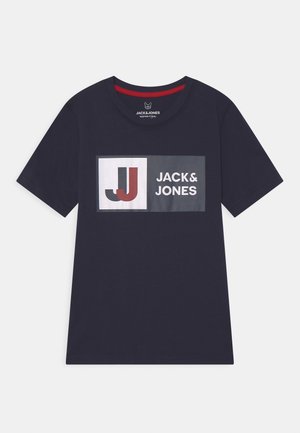 JCOLOGAN TEE CREW NECK JNR - Print T-shirt - navy blazer