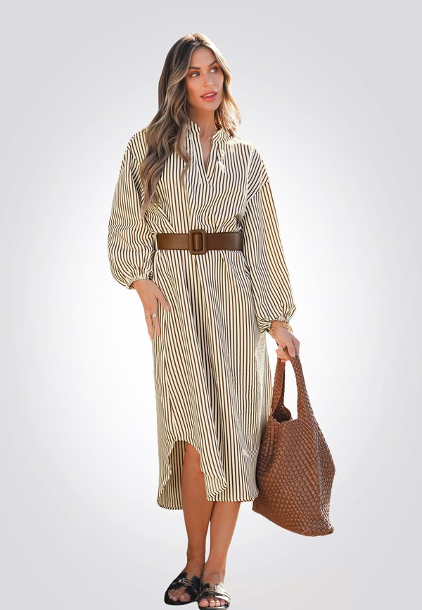STRIPED  WITH DETAIL - Freizeitkleid