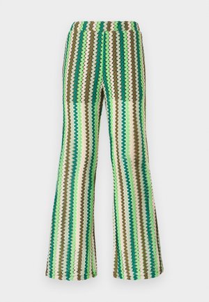 VILA VIKIMERA PANTS - Trousers - birch/multi green
