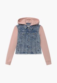 Abercrombie & Fitch CROPPED - Farkkutakki - blue denim