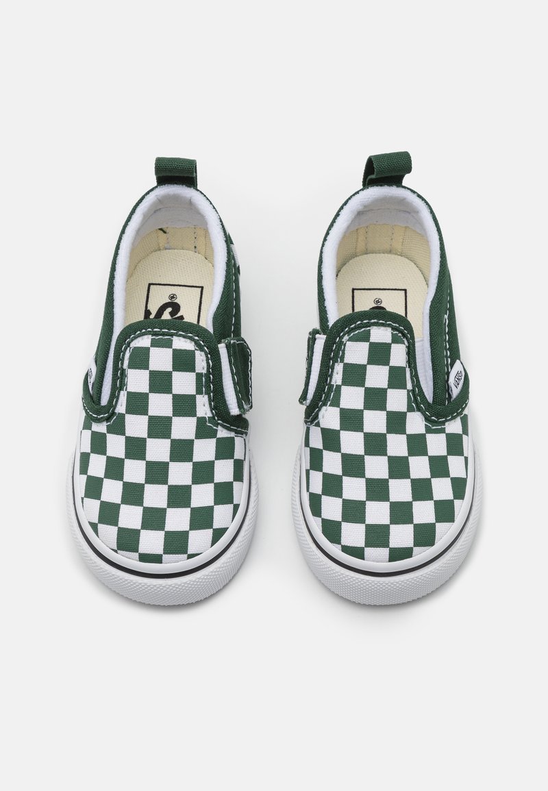 green white checkered vans