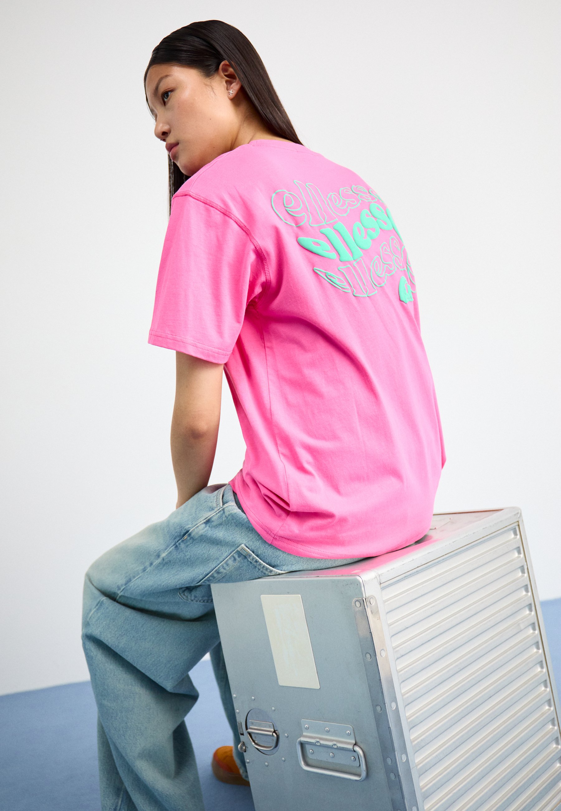 Ellesse CAMPOFELICE - T-Shirt print - pink - Zalando